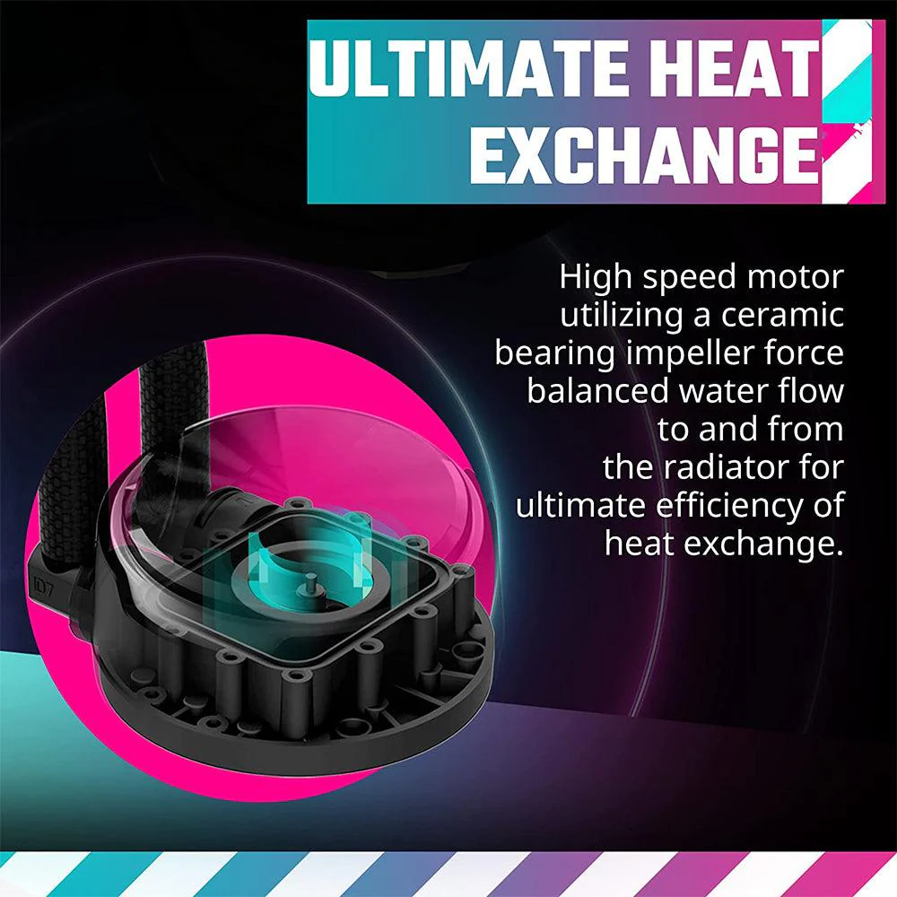 Cooler Master MasterLiquid PL240 FLUX ARGB CPU Liquid Cooler - Image 12