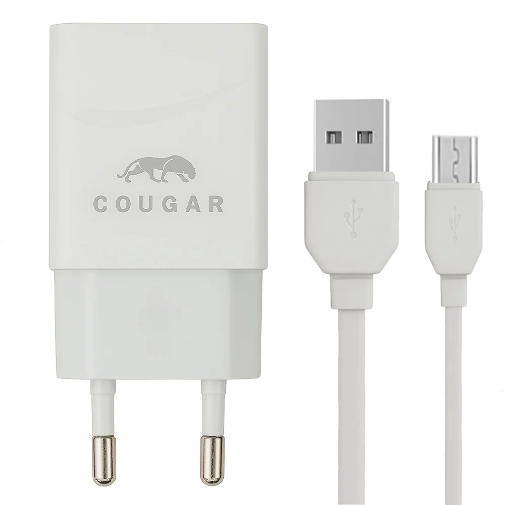 Cougar F1 Wall Charger Micro Cable 10W - White