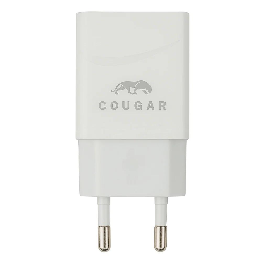 Cougar F1 Wall Charger Micro Cable 10W - White - Image 2