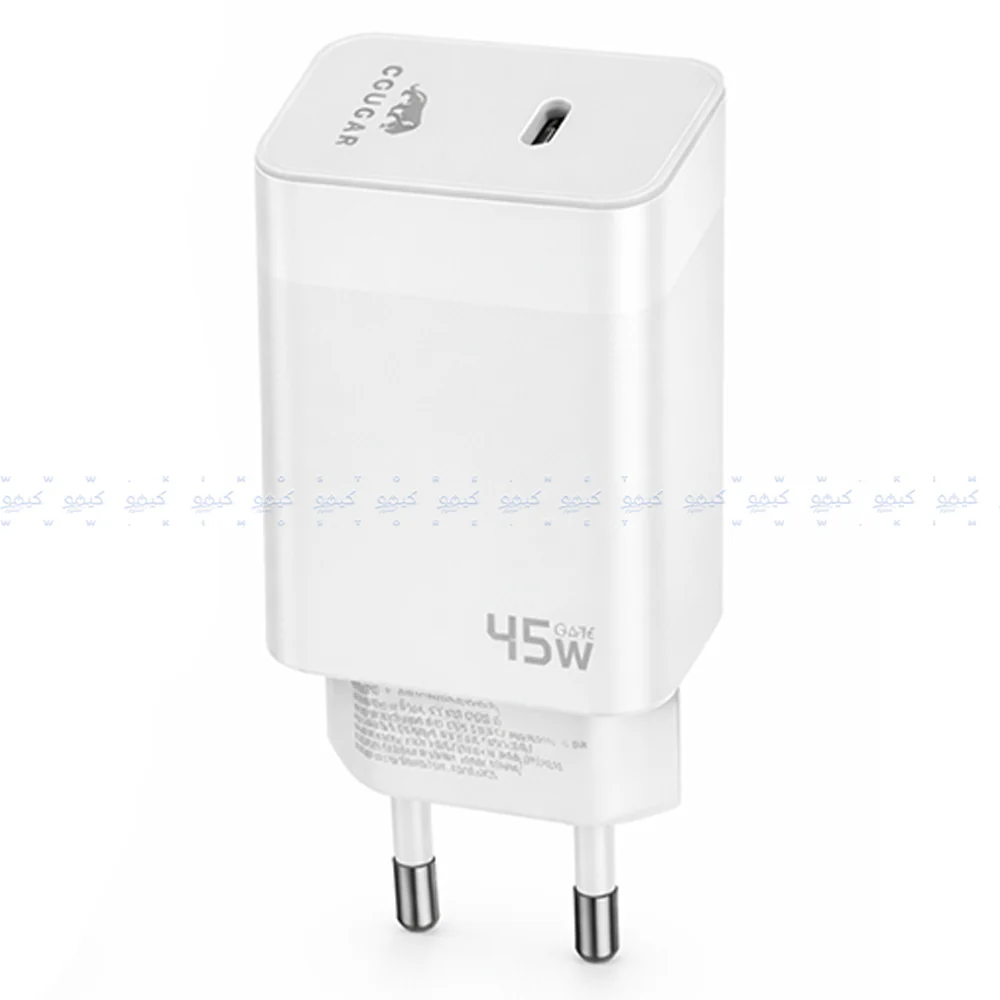 Cougar H45 Wall Charger PD Type-C 45W Fast Charging - White