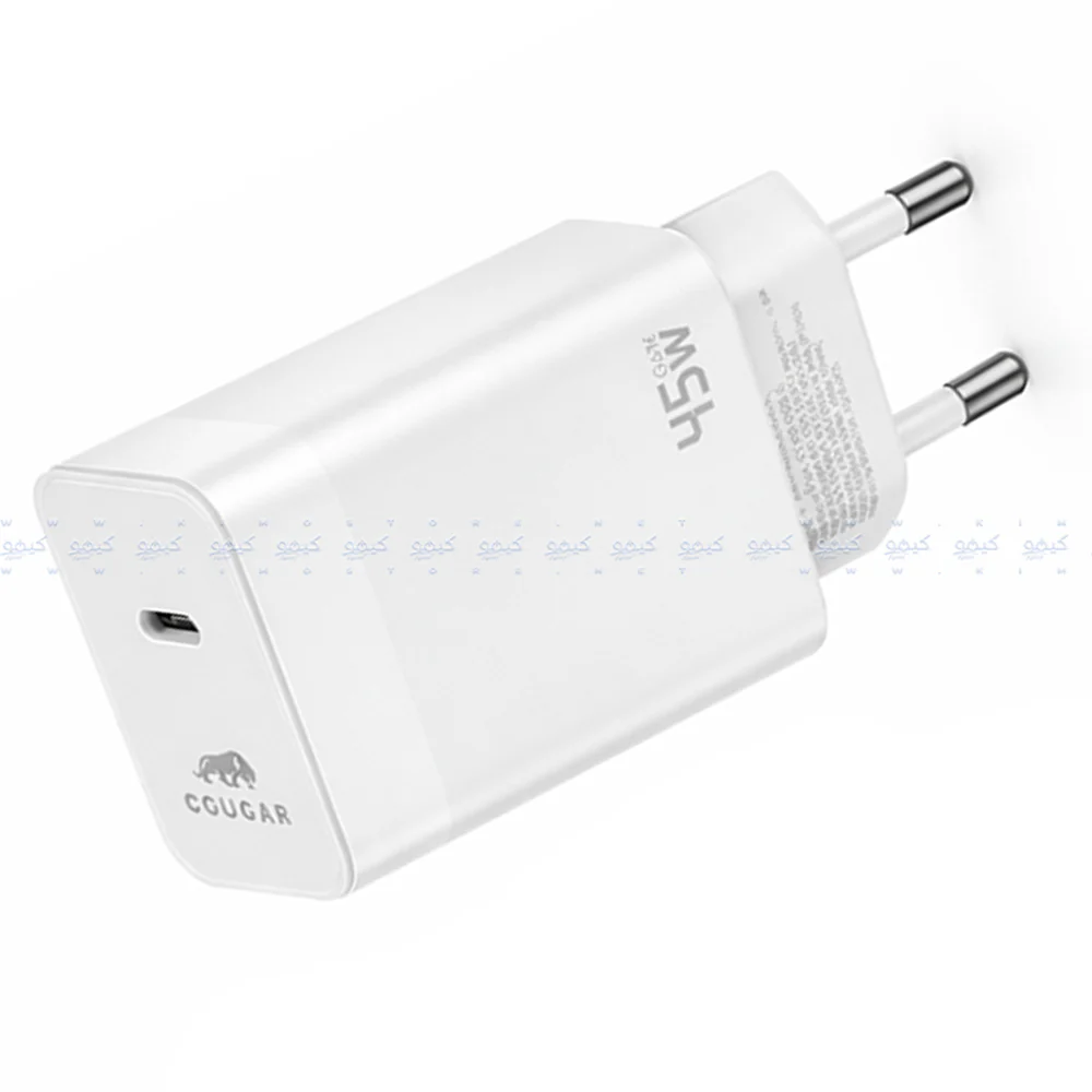 Cougar H45 Wall Charger PD Type-C 45W Fast Charging - White - Image 2