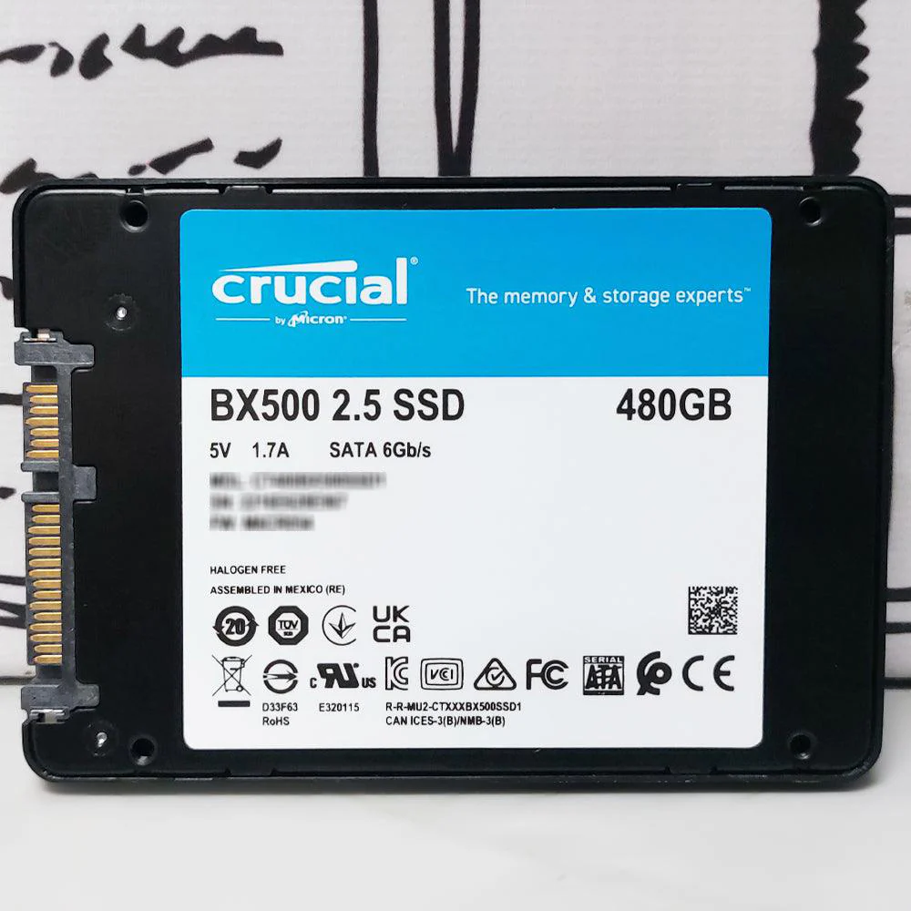 Crucial 480GB SATA 2.5 Inch Internal SSD (Used) - Image 3
