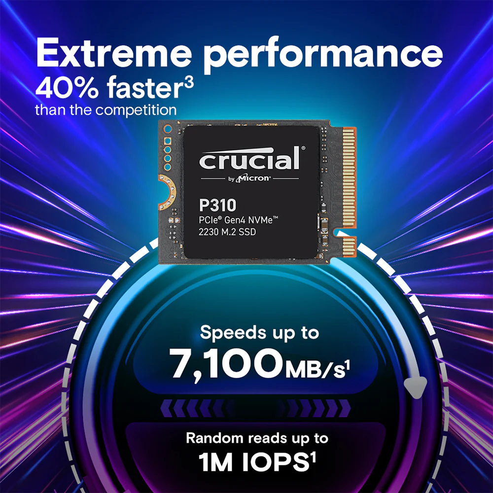 Crucial P310 2TB NVMe PCIe 2230 M.2 SSD - Image 2