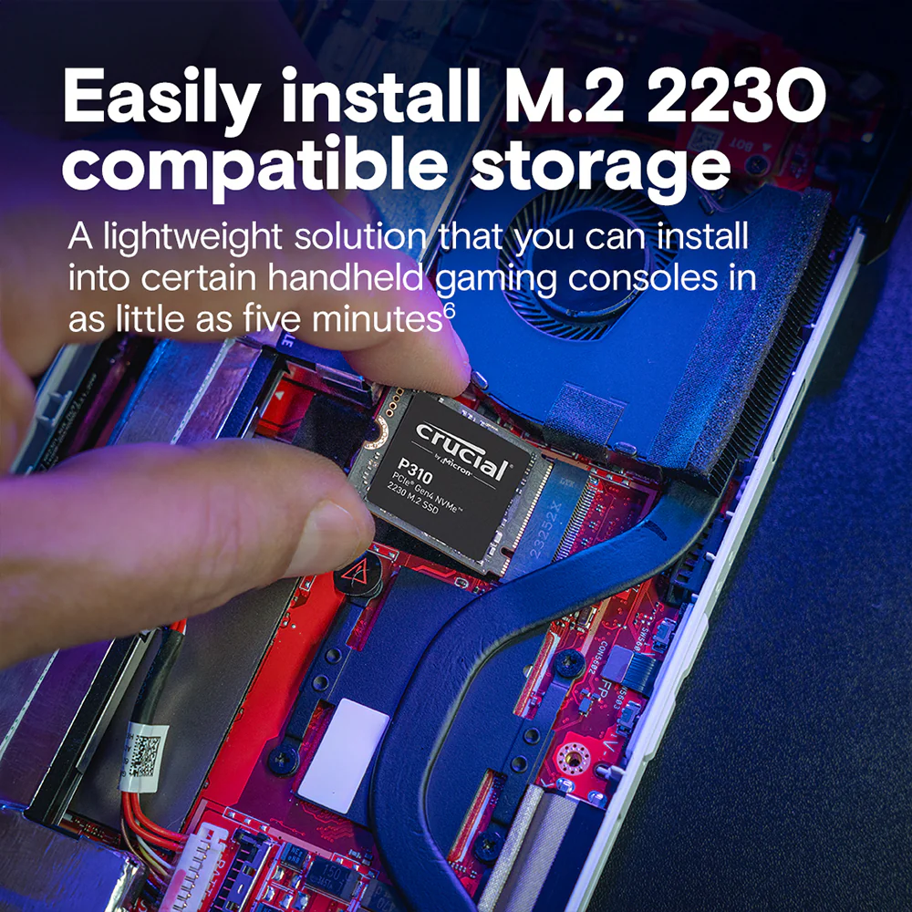 Crucial P310 2TB NVMe PCIe 2230 M.2 SSD - Image 6