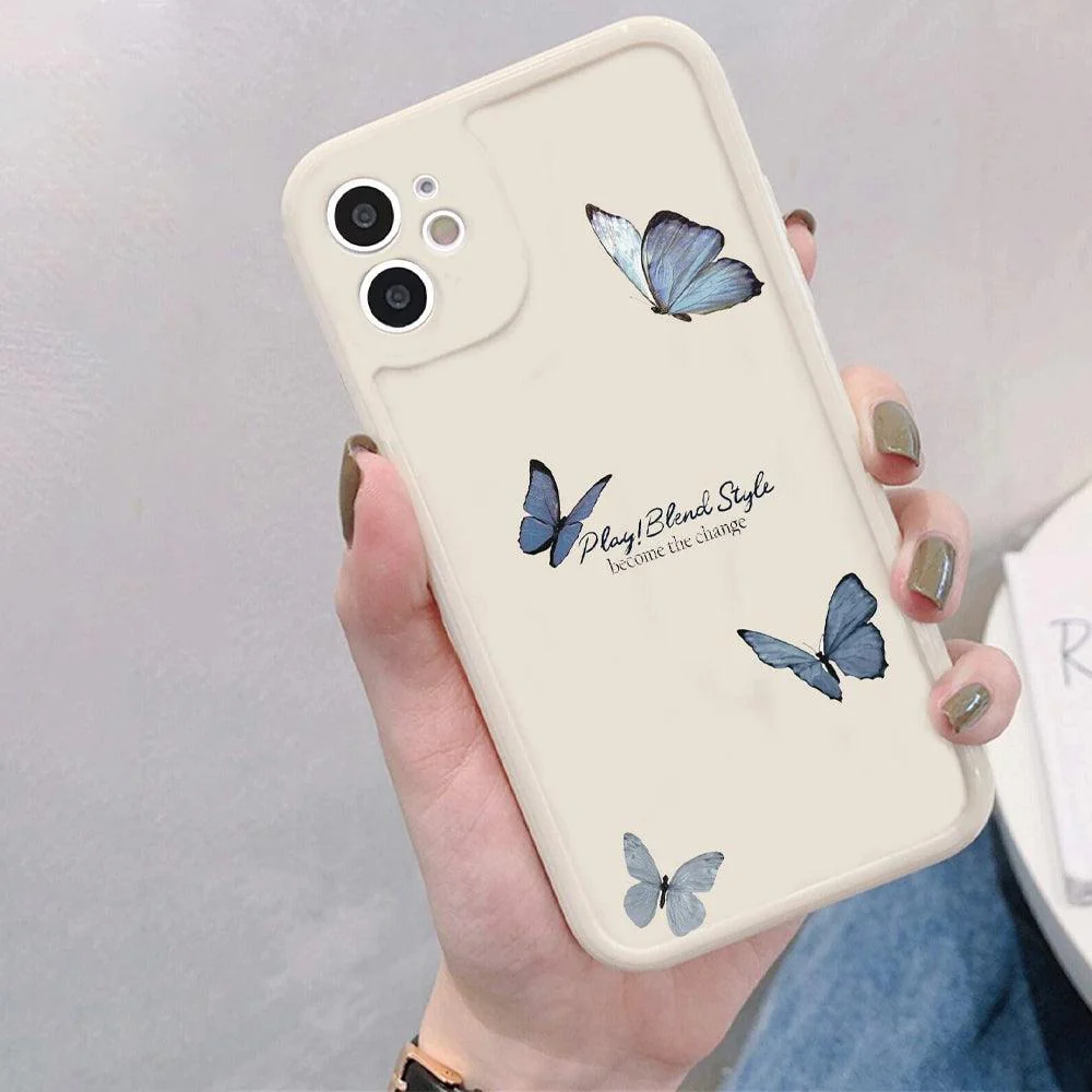 Cute Butterfly Plastic Phone Cover iPhone - Image 2