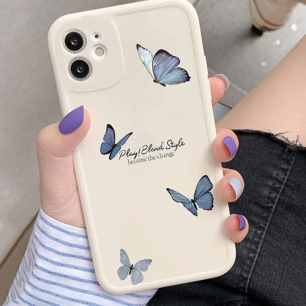 Cute Butterfly Plastic Phone Cover iPhone - Image 3