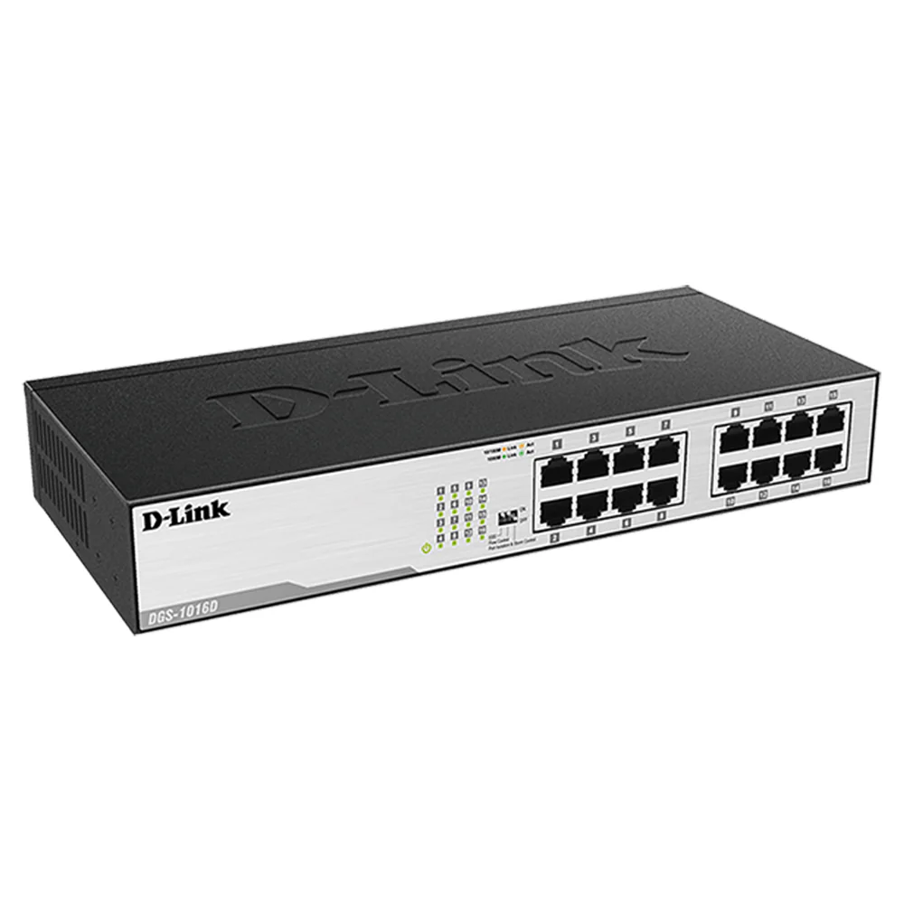 D-Link DGS-1016D Unmanaged Desktop Switch 16 Ports 10/100/1000Mbps - Image 2