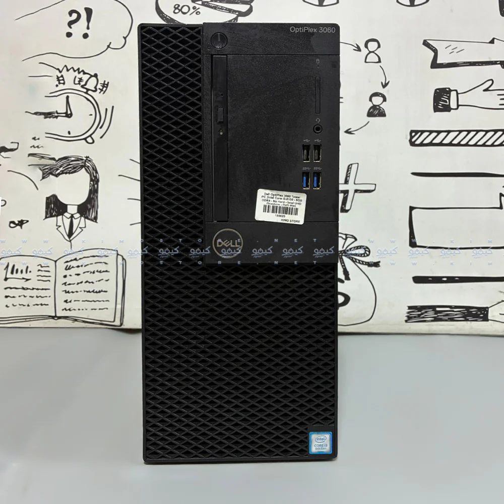 Dell OptiPlex 3060 Tower PC (Intel Core i3-8100 - 8GB DDR4 - No Hard - Intel UHD Graphics) Original Used - Image 2