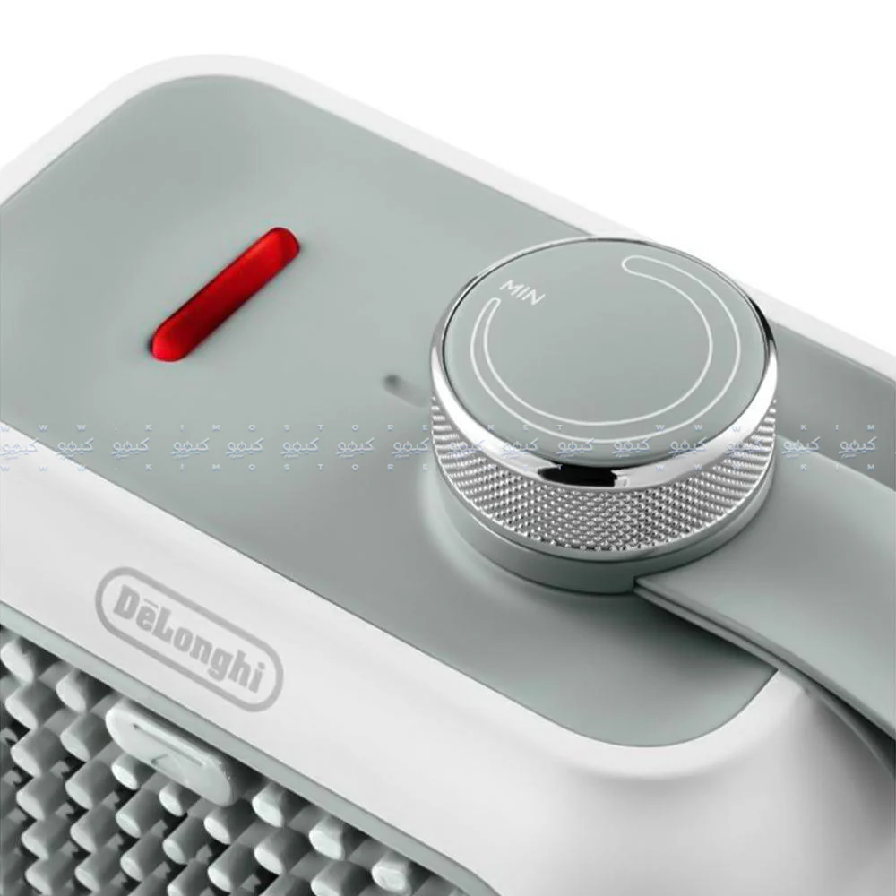 Delonghi Capsule Desk Ceramic Fan Heater HFX10B03.GR 360W - Gray - Image 2