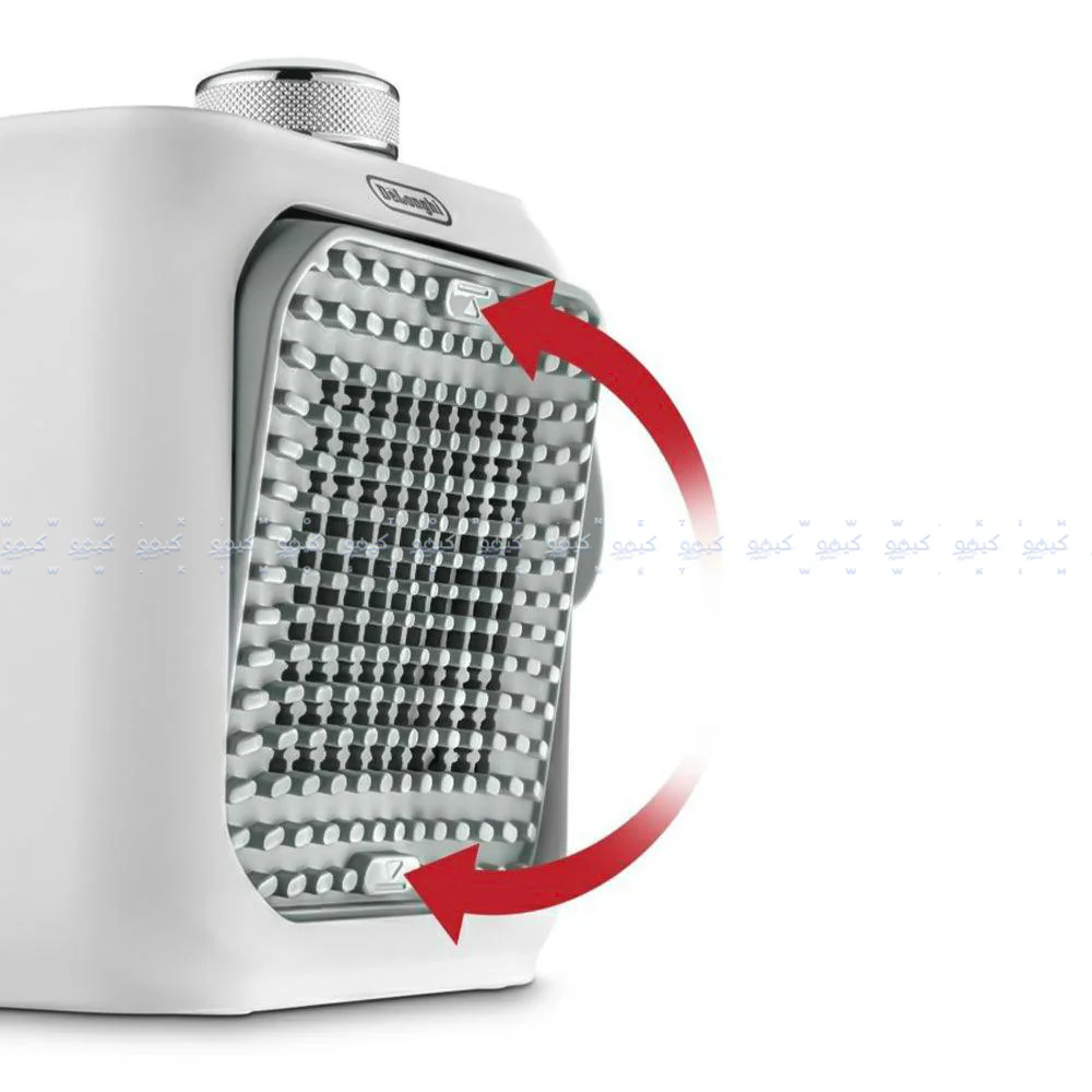 Delonghi Capsule Desk Ceramic Fan Heater HFX10B03.GR 360W - Gray - Image 4