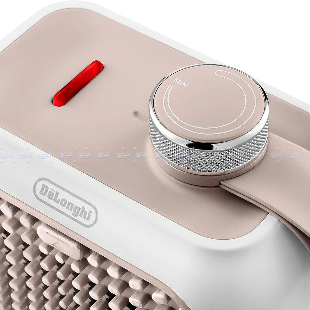 Delonghi Capsule Desk Ceramic Fan Heater HFX10B03.PK 360W - Pink - Image 2