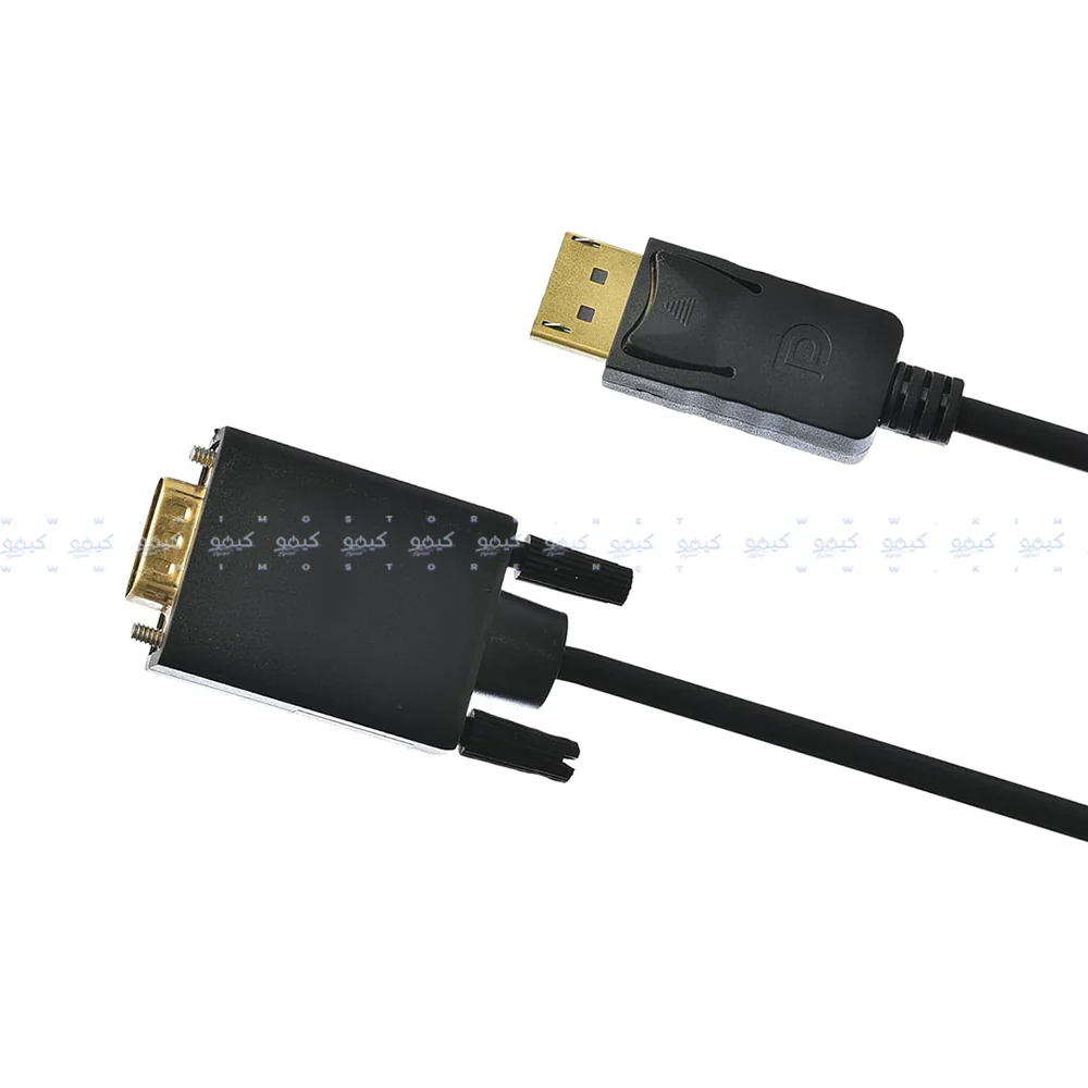 DisplayPort To VGA Converter Cable 1.5m - Black - Image 2