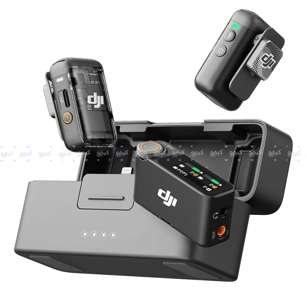 DJI Mic 2 All-in-One Dual Channel Wireless Microphone System - Black - Image 2