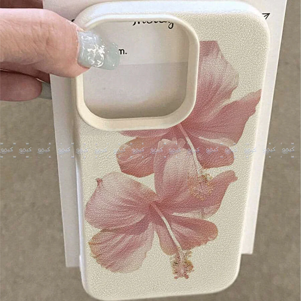 Dreamy Pink Hibiscus Flower Pattern Phone Cover - Image 5