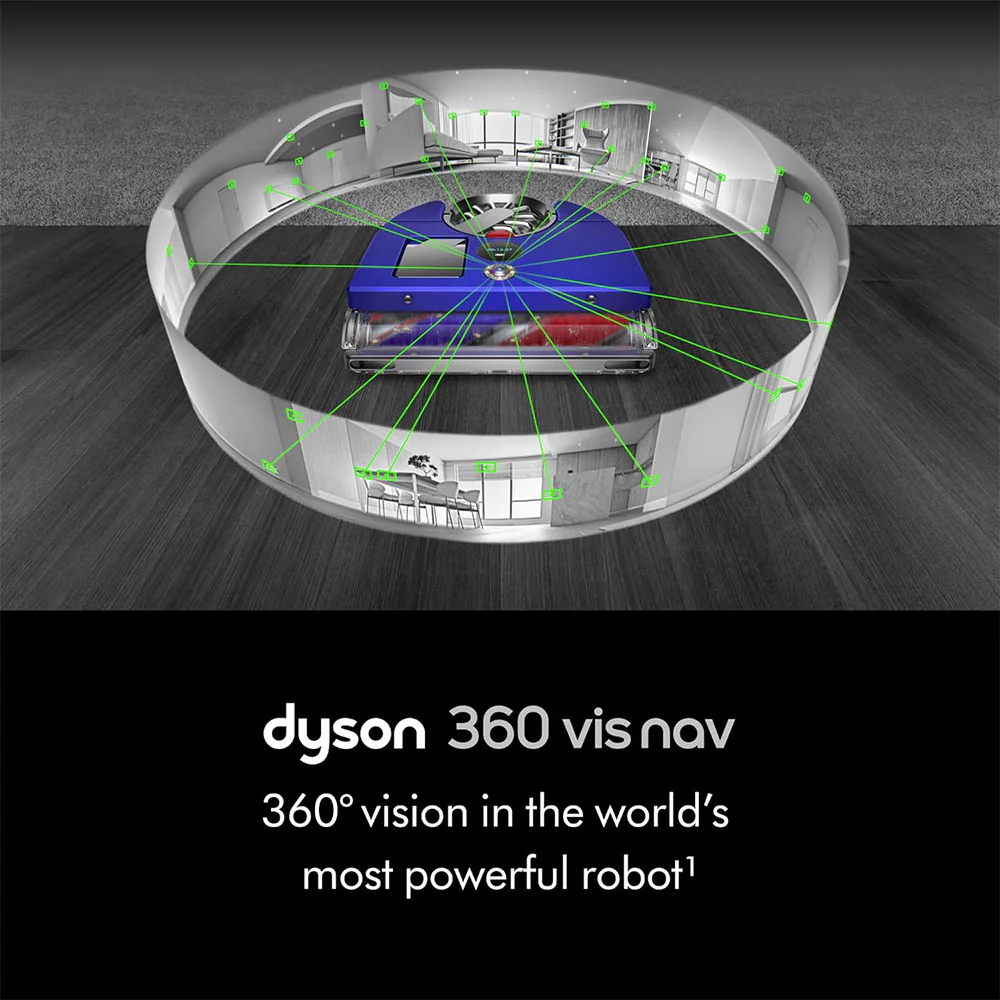 Dyson 360 Vis Nav RB03 Robot Vacuum 435W - Blue x Nickel - Image 24