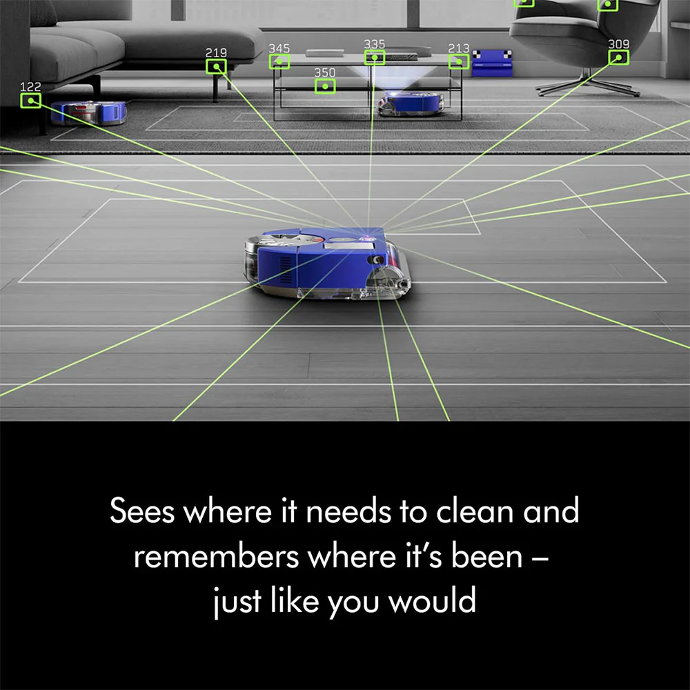 Dyson 360 Vis Nav RB03 Robot Vacuum 435W - Blue x Nickel - Image 25