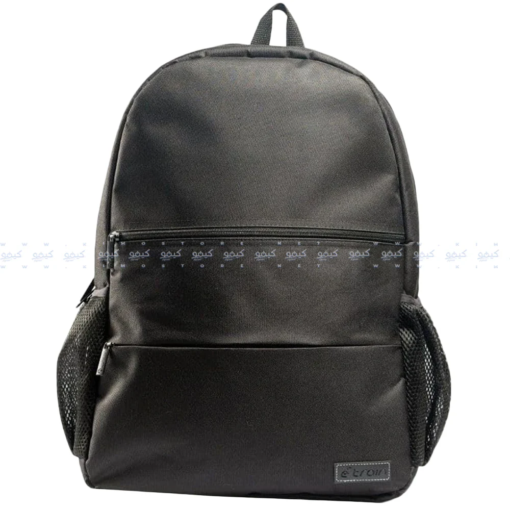 E-Train BG53B 15.6 Inch Laptop Backpack - Black - Image 2
