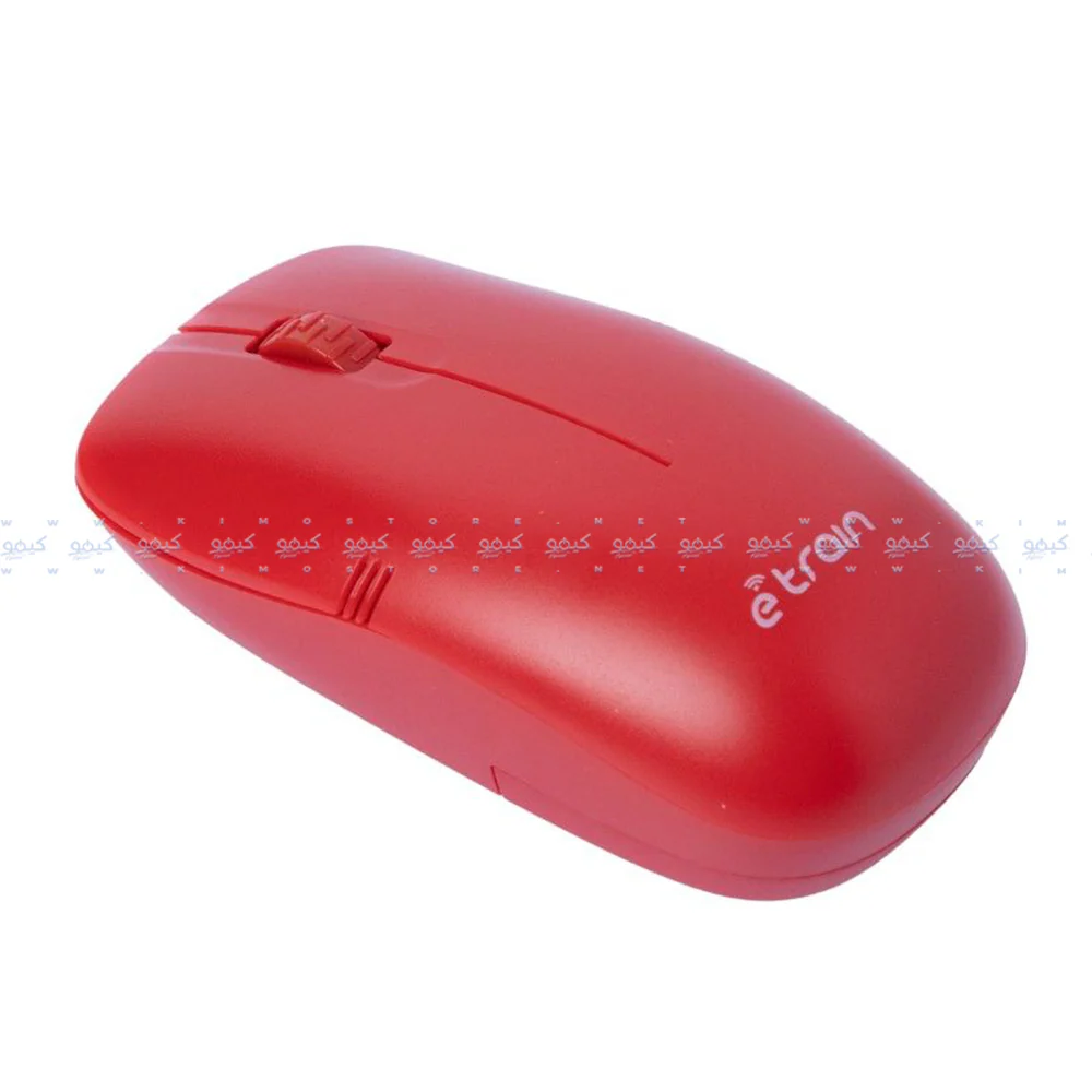 E-Train MO10R Wireless Mouse 1200Dpi - Red - Image 2