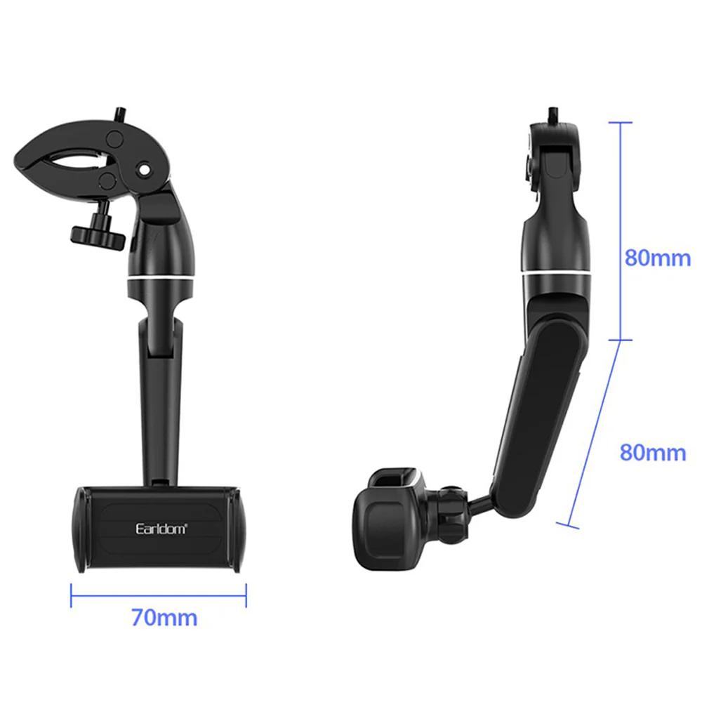 Earldom EH178 Mirror Car Phone Holder - Black - Image 4