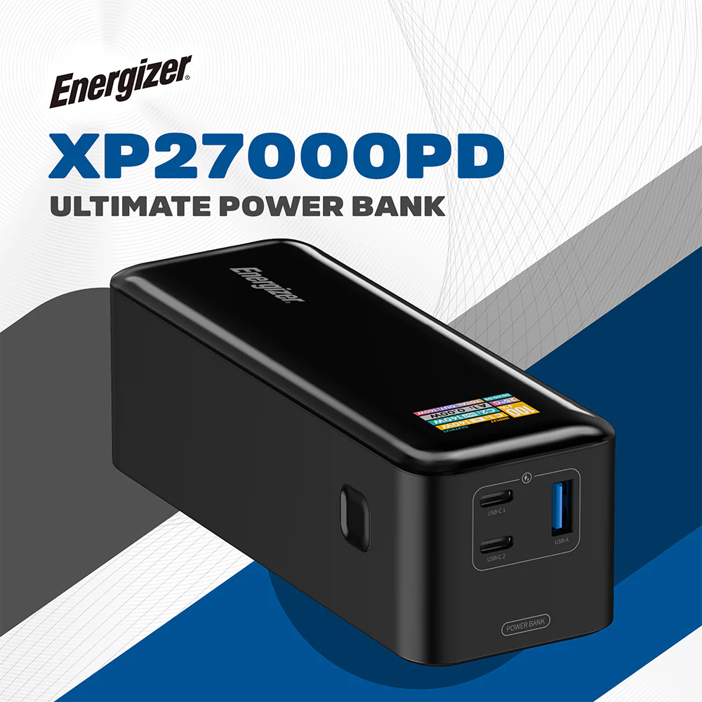 Energizer XP27000PD Power Bank USB + 2x PD Type-C 140W Fast Charging 27000mAh - Black - Image 7