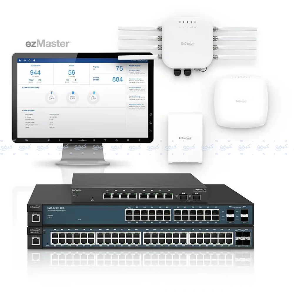 EnGenius EWS2910P Managed Desktop Switch 8 Ports PoE 10/100/1000Mbps + 2 Ports SFP 10/100/1000Mbps 61.6W - Image 4