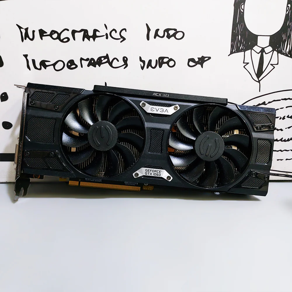 EVGA GeForce GTX 1060 Gaming 6GB DDR5 Graphics Card (Original Used) - Image 2