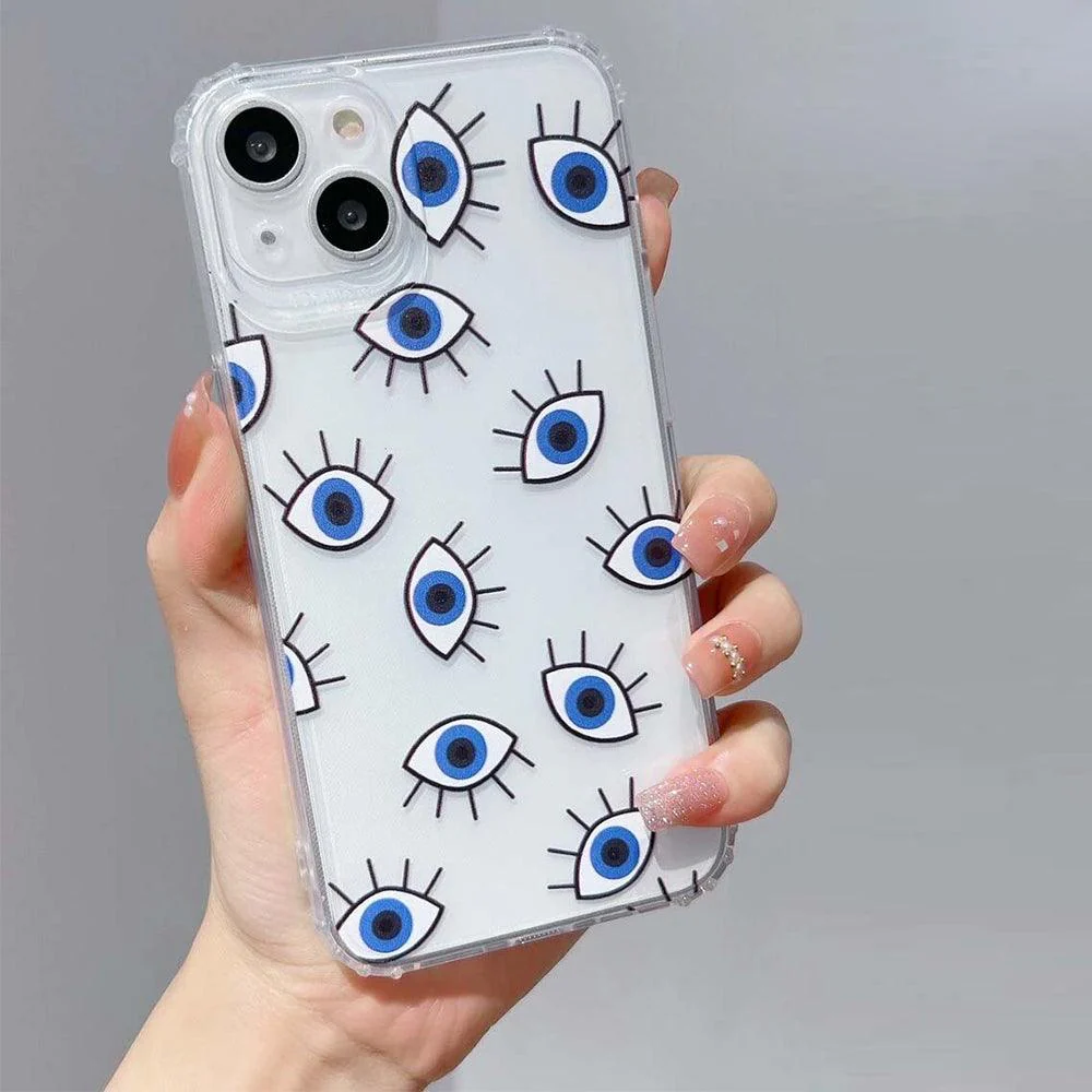 Eye Pattern Clear Phone Cover iPhone