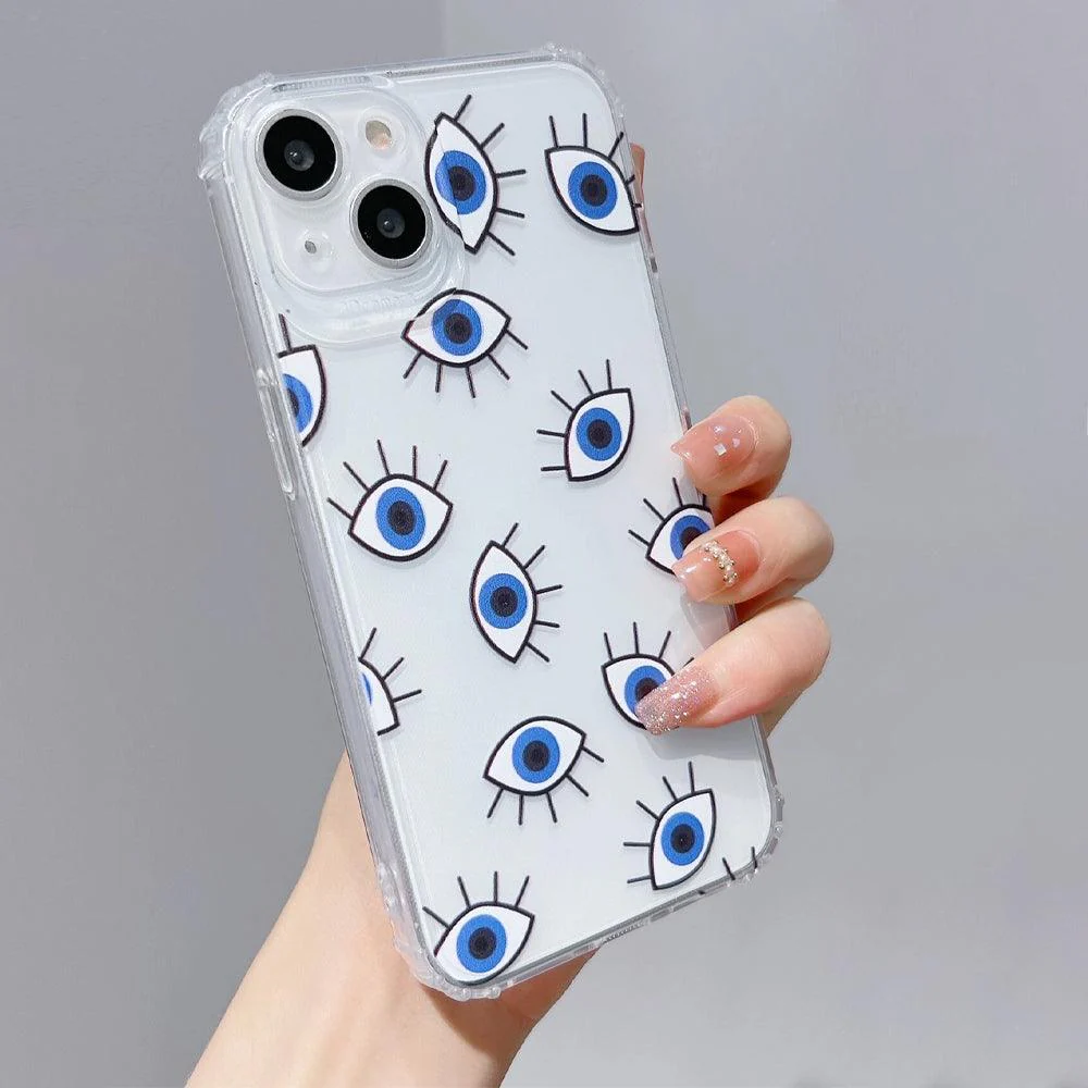 Eye Pattern Clear Phone Cover iPhone - Image 2