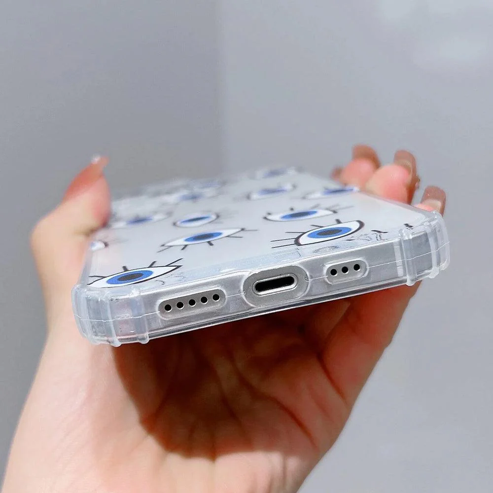 Eye Pattern Clear Phone Cover iPhone - Image 3