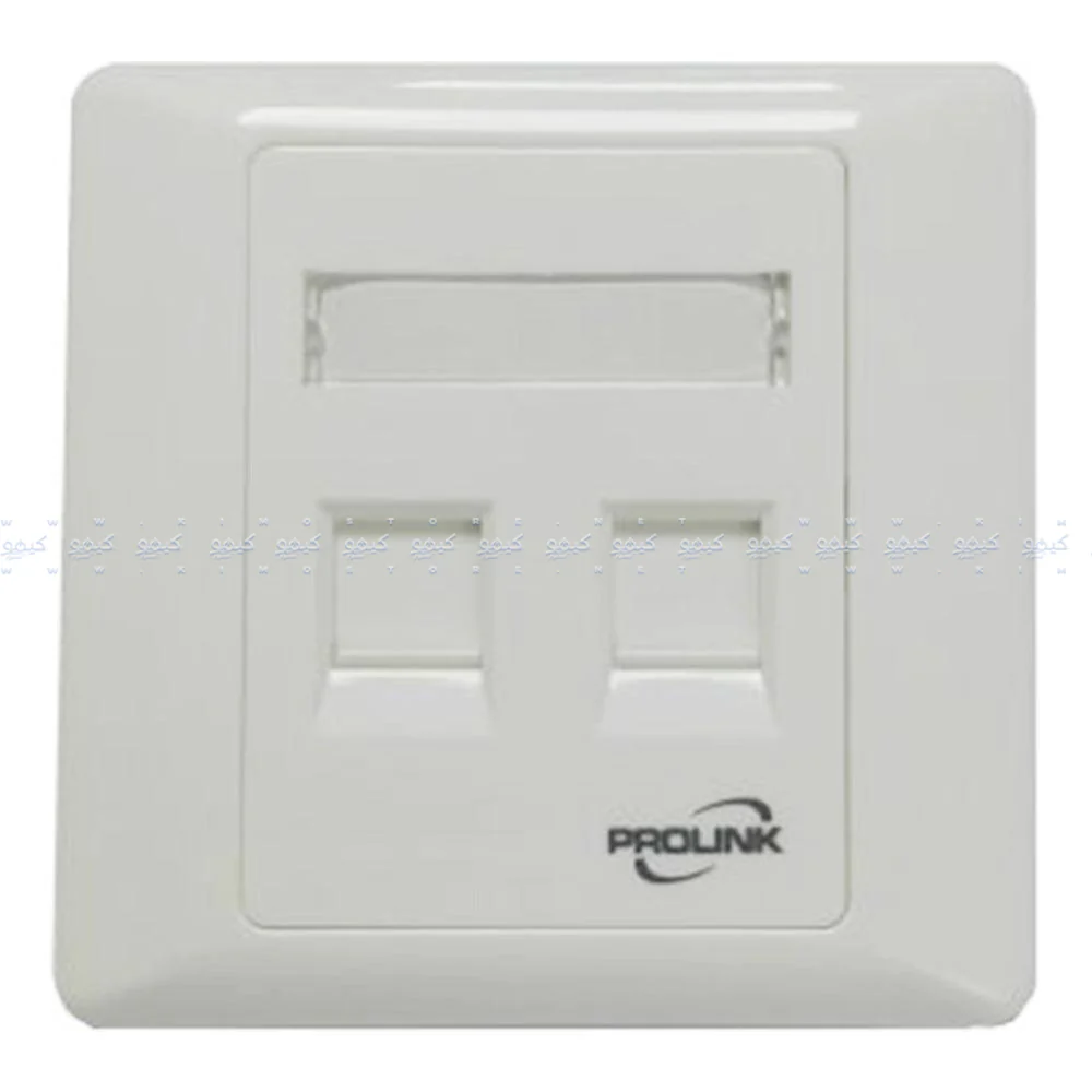 Prolink 2 Port UK Type Faceplate