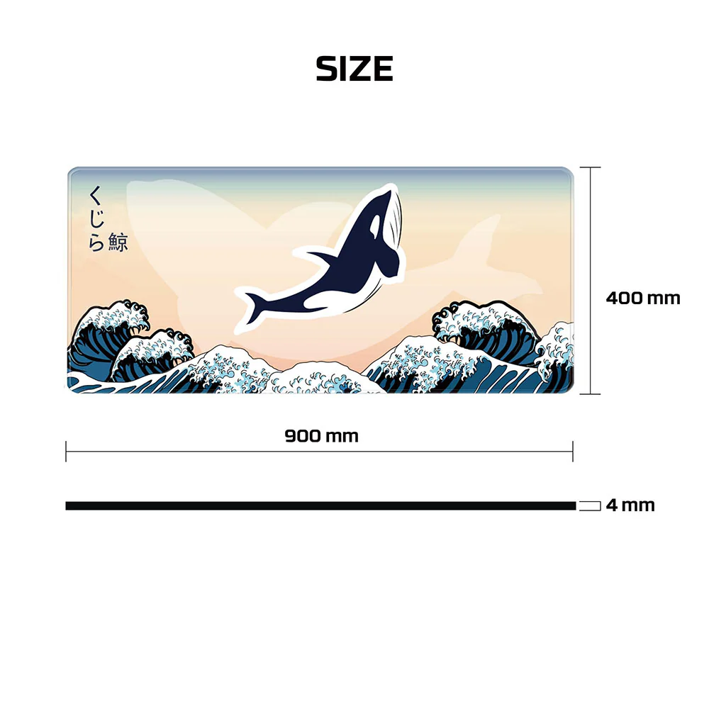 Fantech ATO MP905 KUJIRA NAMI Desk Mat - Beige - Image 2