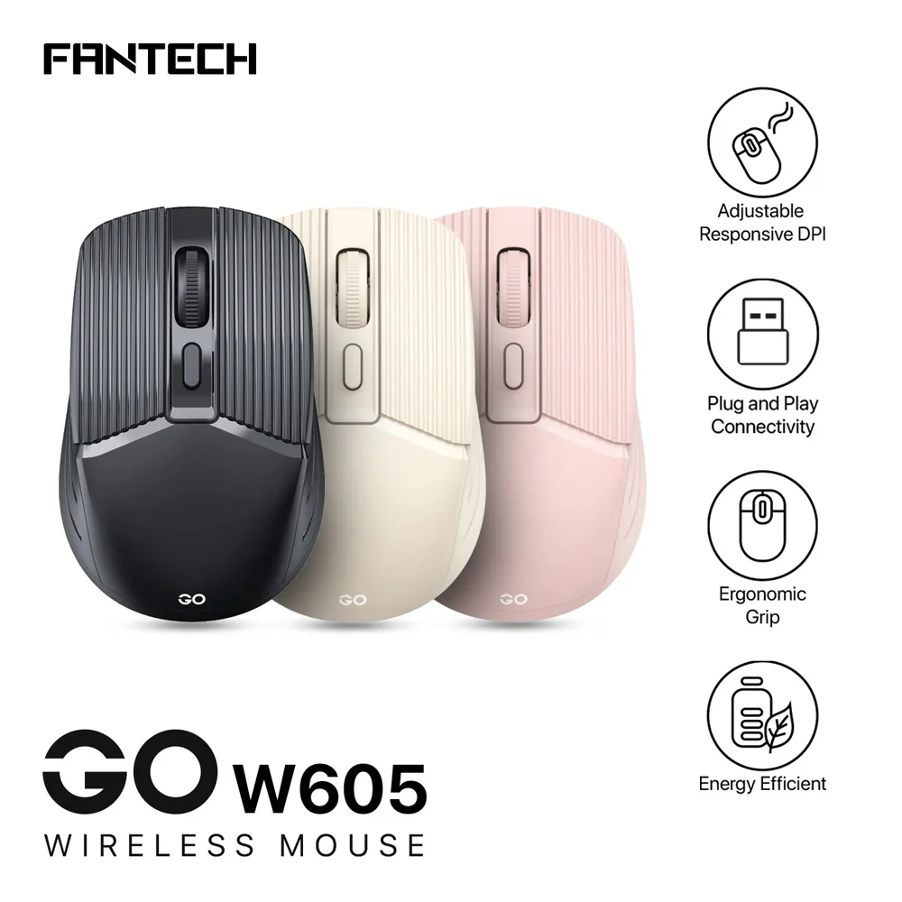 Fantech GO W605 Wireless Mouse 1600Dpi - Image 4