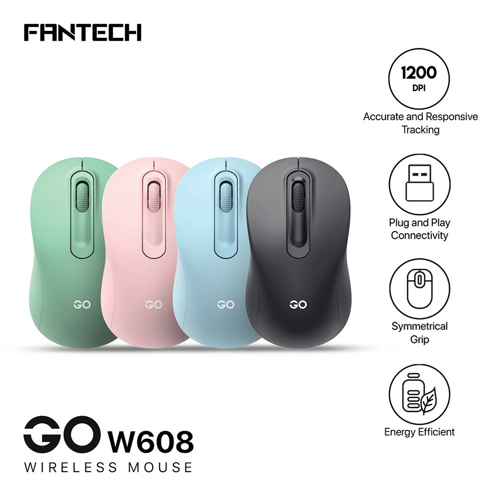 Fantech GO W608 Wireless Mouse 1200Dpi - Image 5