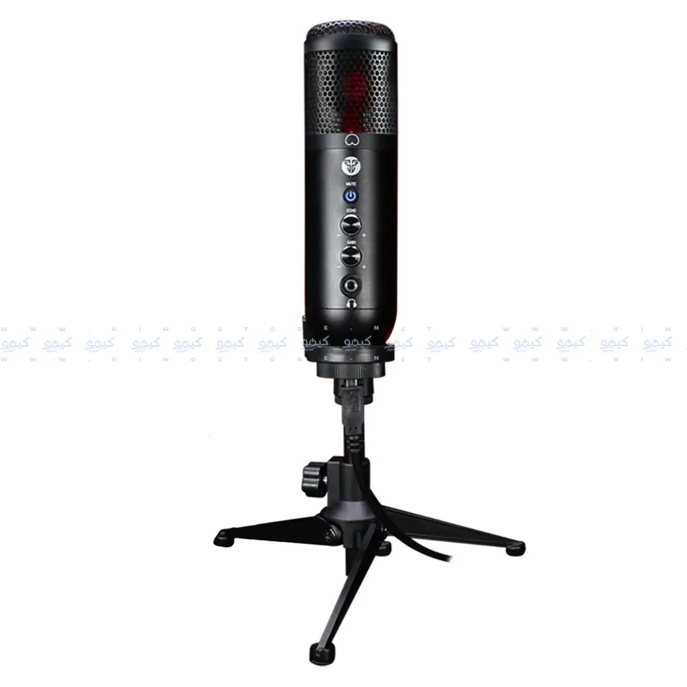 Fantech LEVIOSA MCX01 Condenser Wired RGB Gaming Microphone - Black