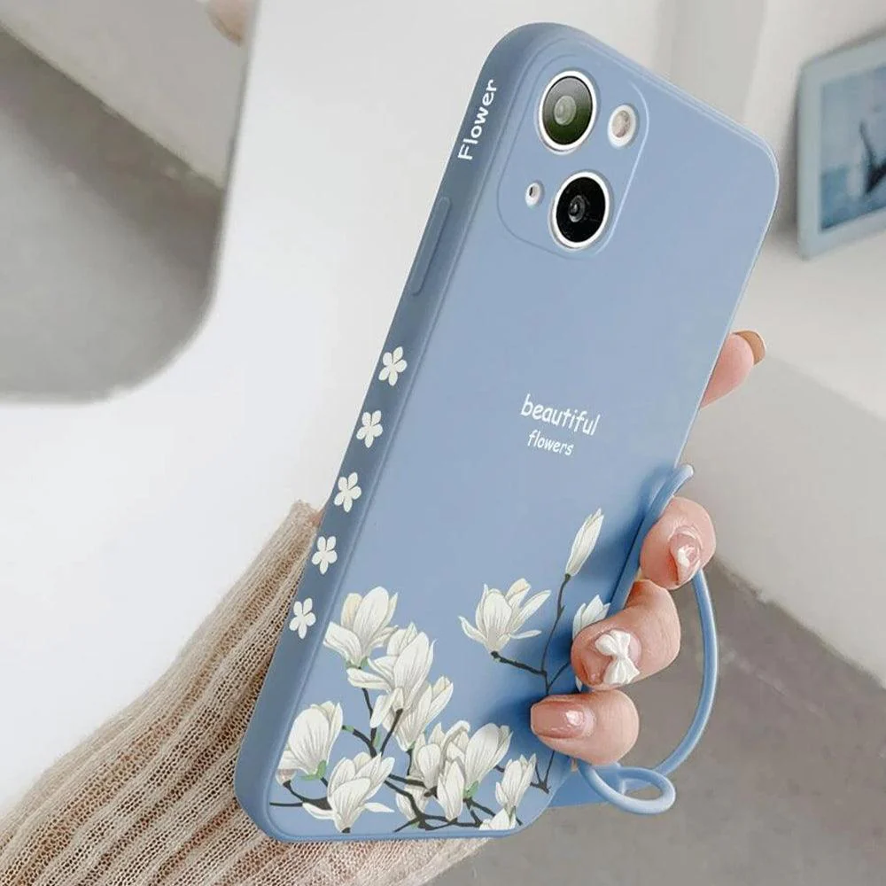 Floral Phone Cover With Lanyard iPhone - Image 2