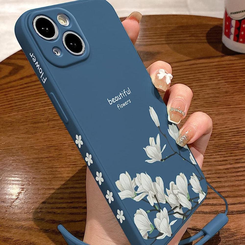 Floral Phone Cover With Lanyard iPhone - Image 4