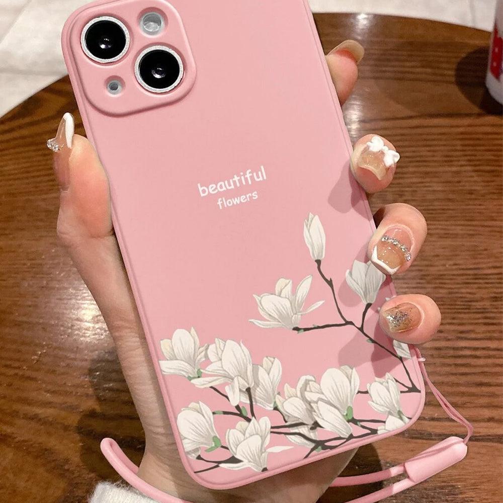 Floral Phone Cover With Lanyard iPhone - Image 9