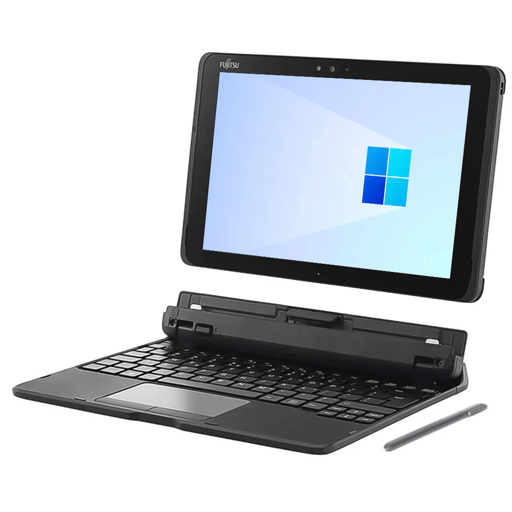 Fujitsu FARQ18011 2In1 Detachable Tab (Intel Atom X5-Z8550 - 4GB DDR3 - eMMC 64GB - Intel HD Graphics - 10.1 Inch Touchscreen - Cam) Original Used - Image 2
