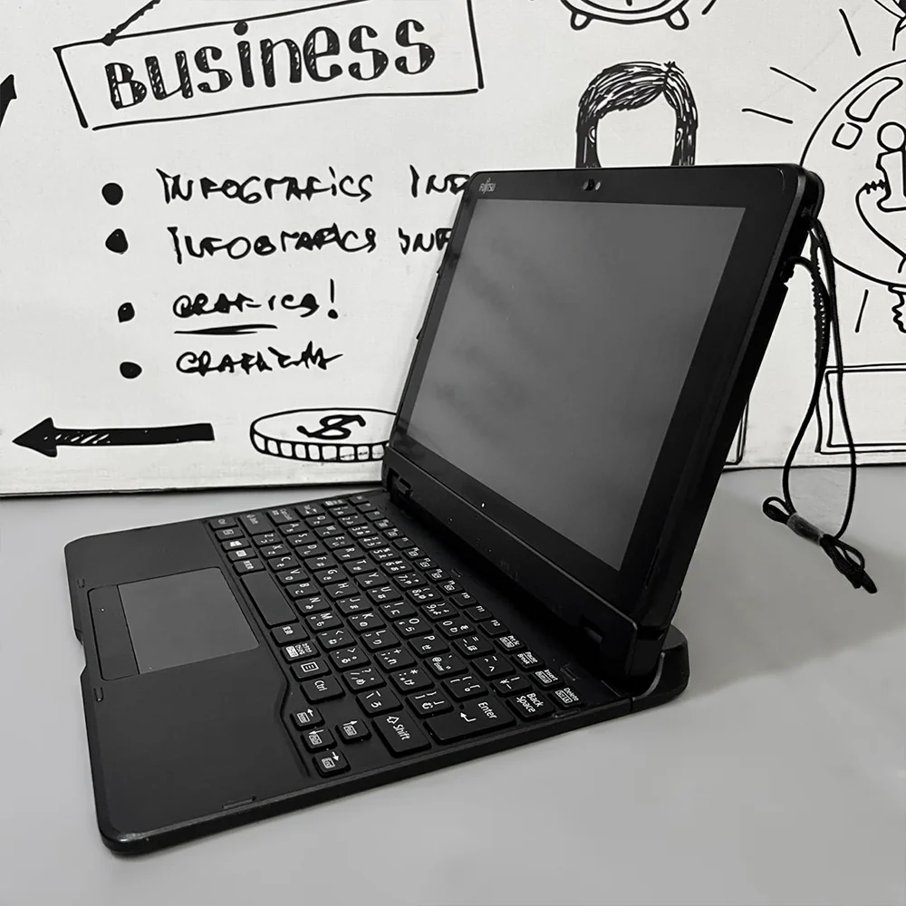 Fujitsu FARQ18011 2In1 Detachable Tab (Intel Atom X5-Z8550 - 4GB DDR3 - eMMC 64GB - Intel HD Graphics - 10.1 Inch Touchscreen - Cam) Original Used - Image 5