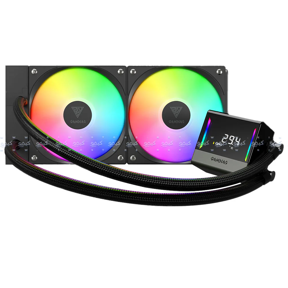 Gamdias CHIONE E4-240 DIGITAL ARGB AIO CPU Liquid Cooler - Image 2