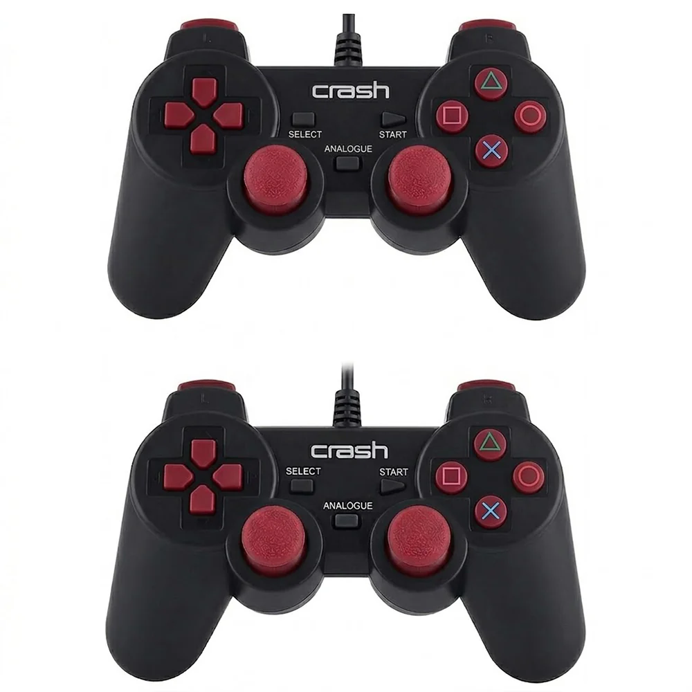 Crash X2 Double Wired Gamepad With Analog