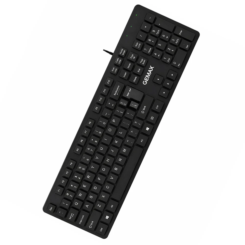 Gemax G18 Wired Keyboard English & Arabic - Black - Image 2
