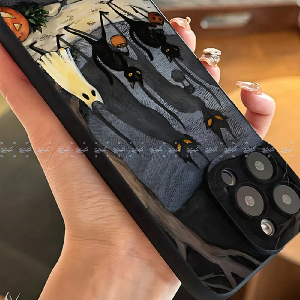 Ghost Pumpkin Halloween Themed Phone Cover - Image 4