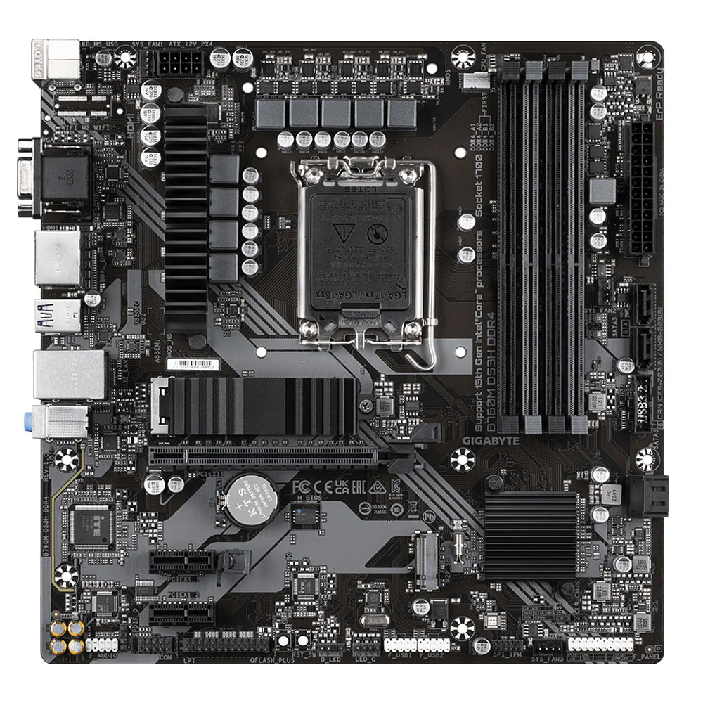 Gigabyte B760M DS3H DDR4 Motherboard LGA 1700 - Image 2
