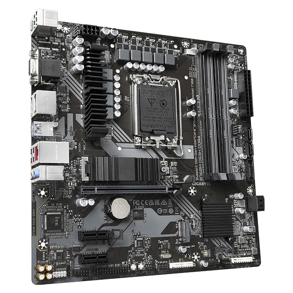 Gigabyte B760M DS3H DDR4 Motherboard LGA 1700 - Image 4