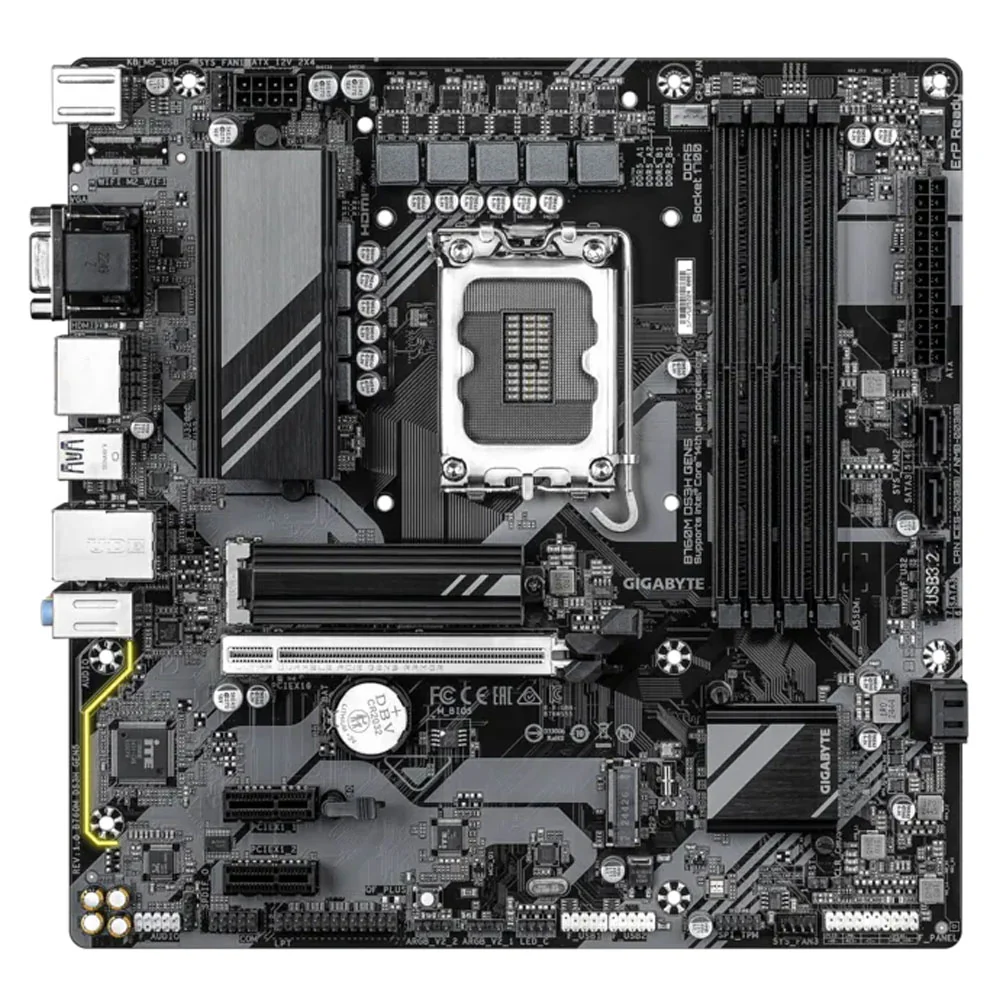 Gigabyte B760M DS3H GEN5 DDR5 Motherboard LGA 1700 - Image 2