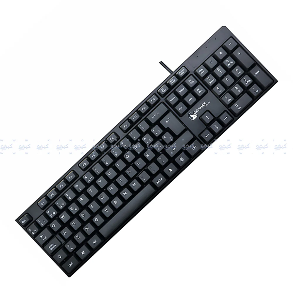 Gigamax GM-808 Wired Keyboard English & Arabic - Black - Image 2