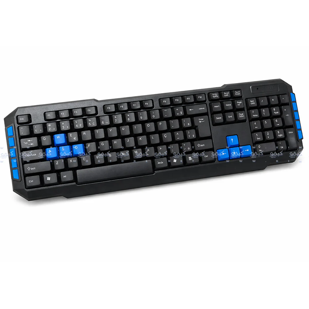 Gigamax GM-909 Wired Keyboard English & Arabic - Black - Image 2