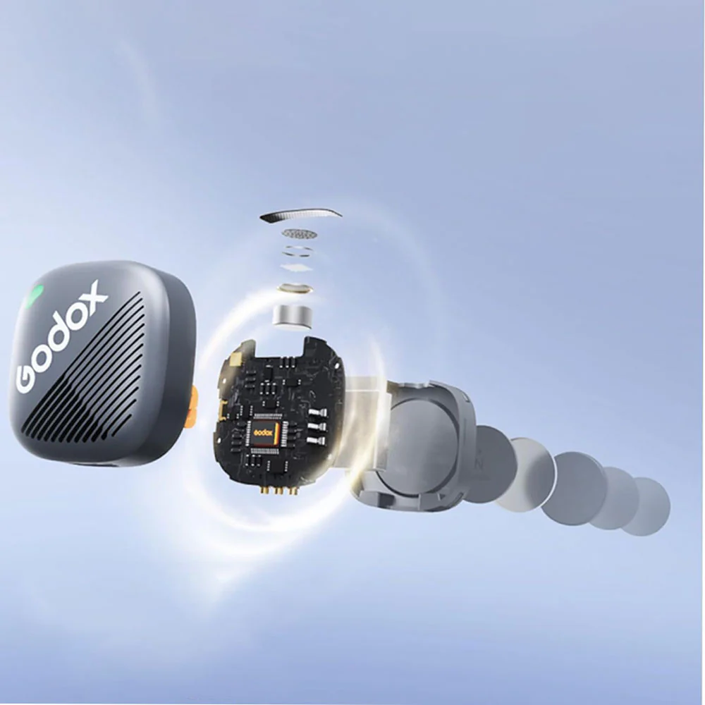 Godox Cube-SC Kit 2 Type-C 2.4GHz Dual Channel Wireless Lavalier Microphone System - Image 4