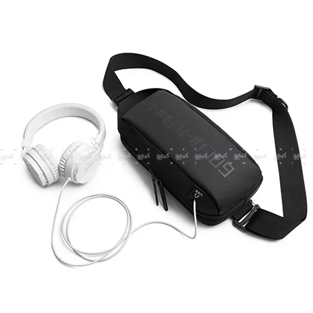 Golden Wolf GXB00131 Crossbody Bag - Black - Image 15